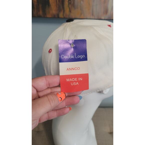 Vintage Atlanta Falcons Annco Double Logo Fitted Hat 6 7/8 – Made in USA – Team - Picture 5 of 7